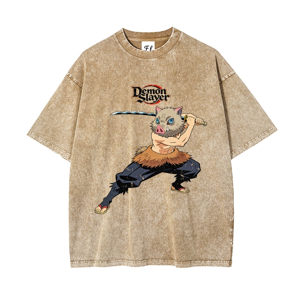 Vintage Oversized T-Shirt Demon Slayer