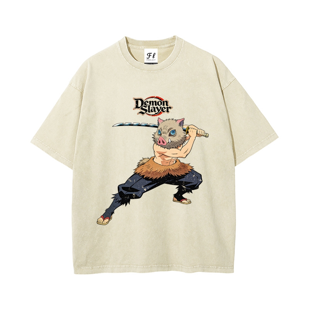 Vintage Oversized T-Shirt Demon Slayer