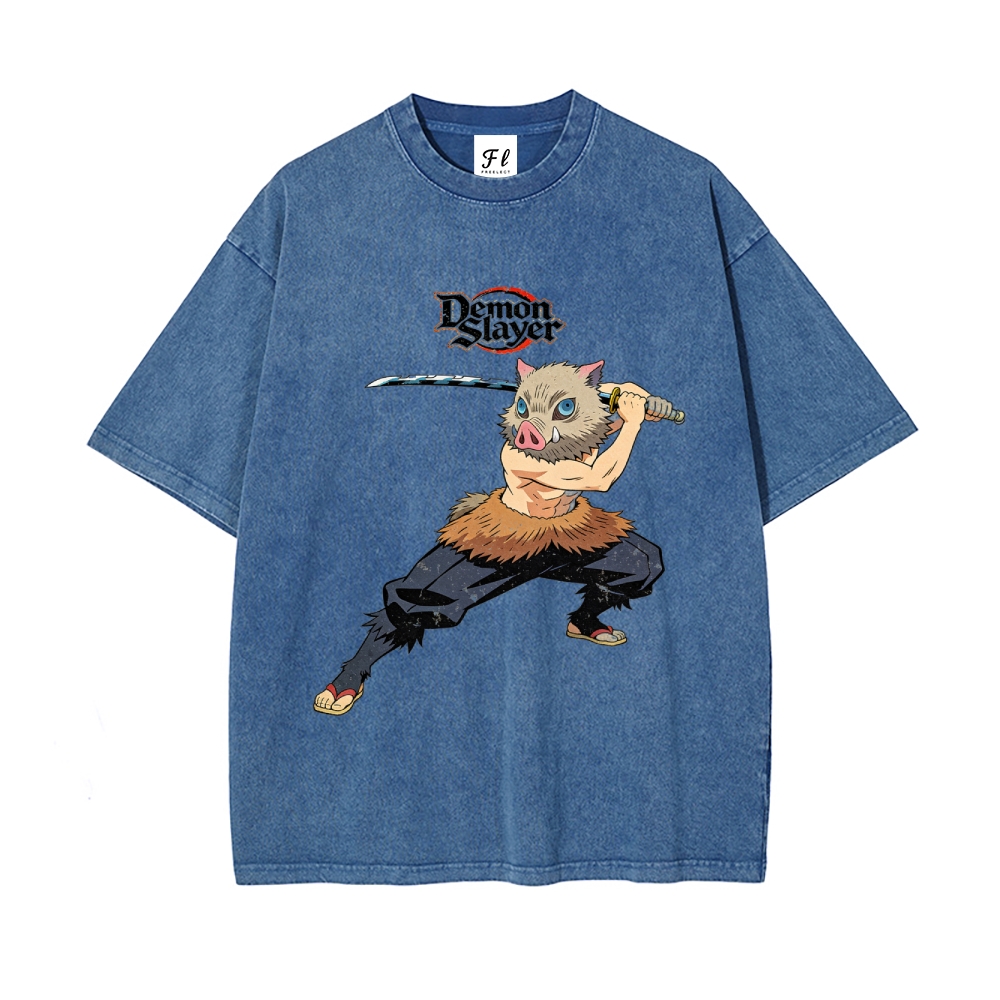 Vintage Oversized T-Shirt Demon Slayer