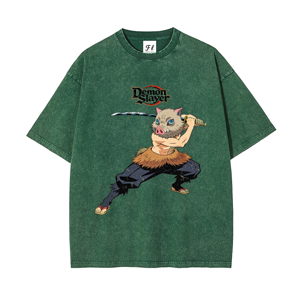 Vintage Oversized T-Shirt Demon Slayer