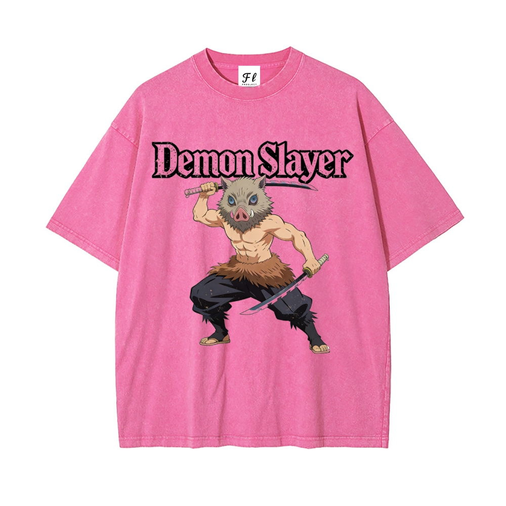 Vintage Oversized T-Shirt Demon Slayer