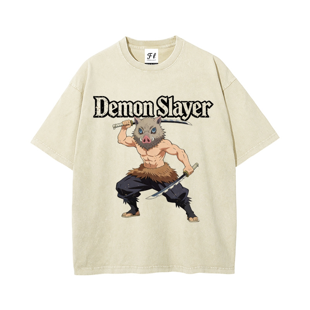 Vintage Oversized T-Shirt Demon Slayer