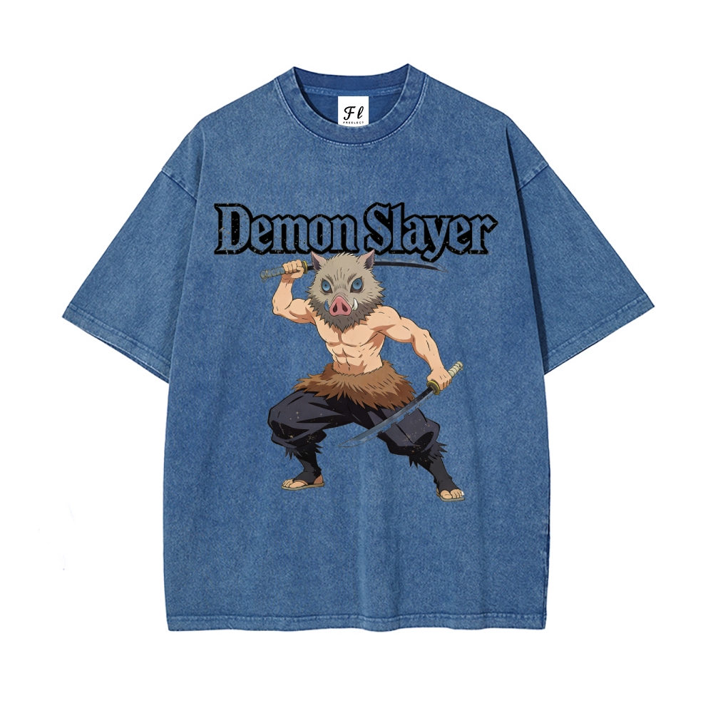 Vintage Oversized T-Shirt Demon Slayer