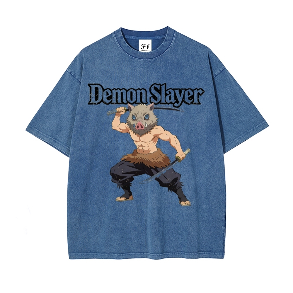 Vintage Oversized T-Shirt Demon Slayer