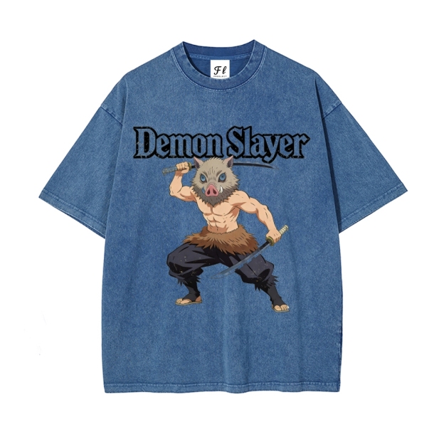 Vintage Oversized T-Shirt Demon Slayer