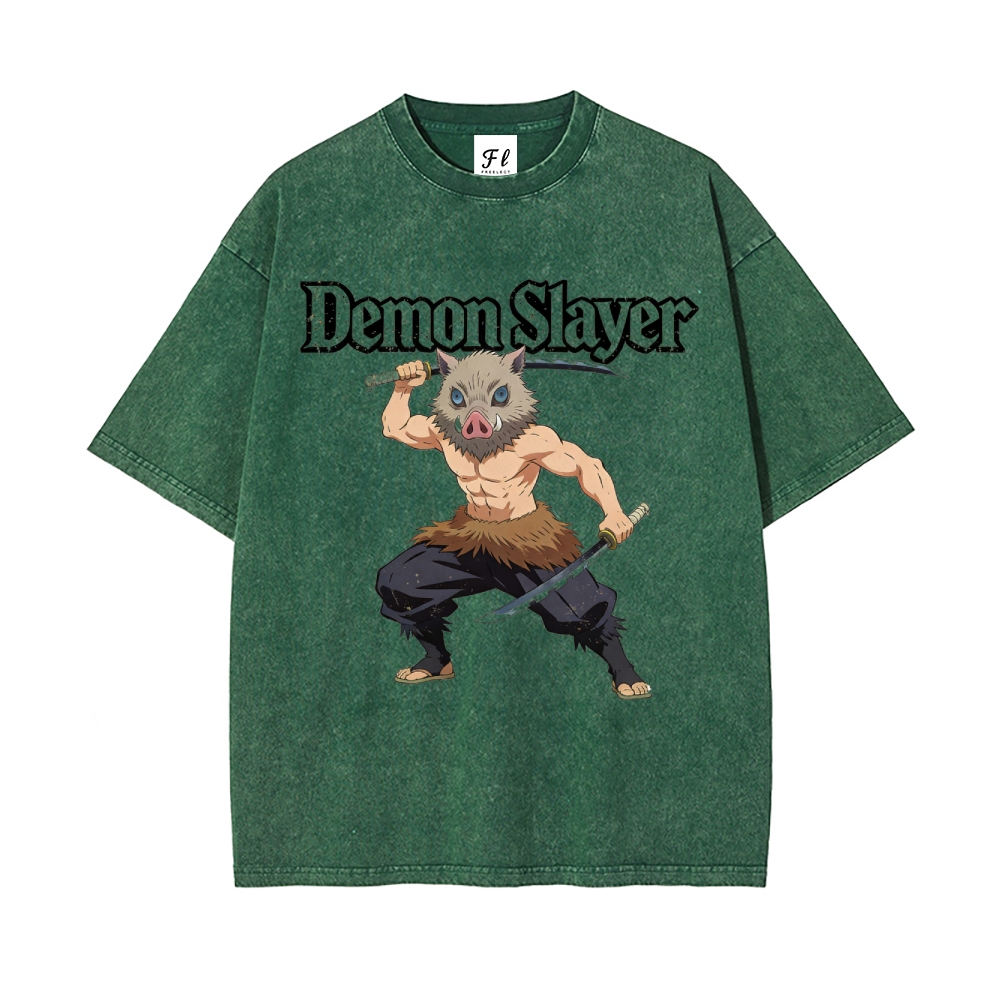 Vintage Oversized T-Shirt Demon Slayer