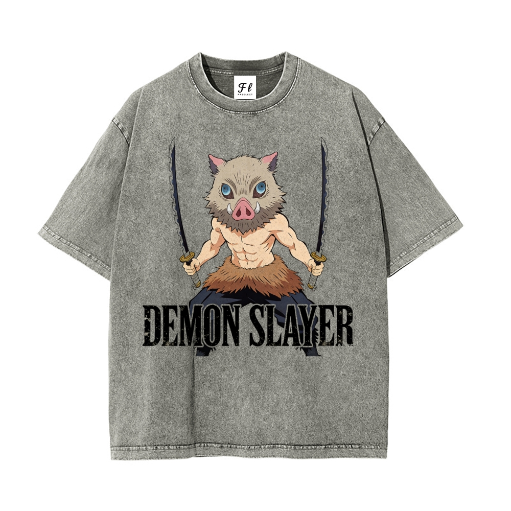Vintage Oversized T-Shirt Demon Slayer