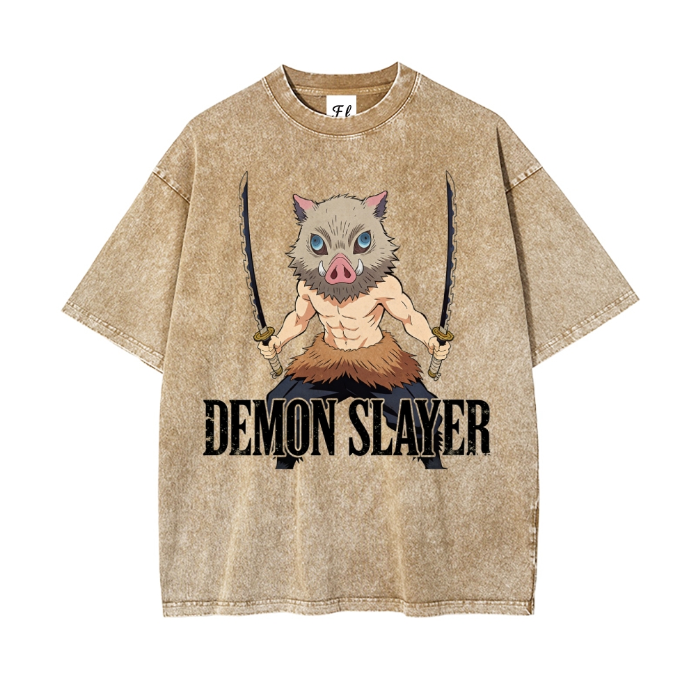 Vintage Oversized T-Shirt Demon Slayer