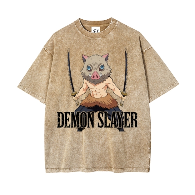 Vintage Oversized T-Shirt Demon Slayer