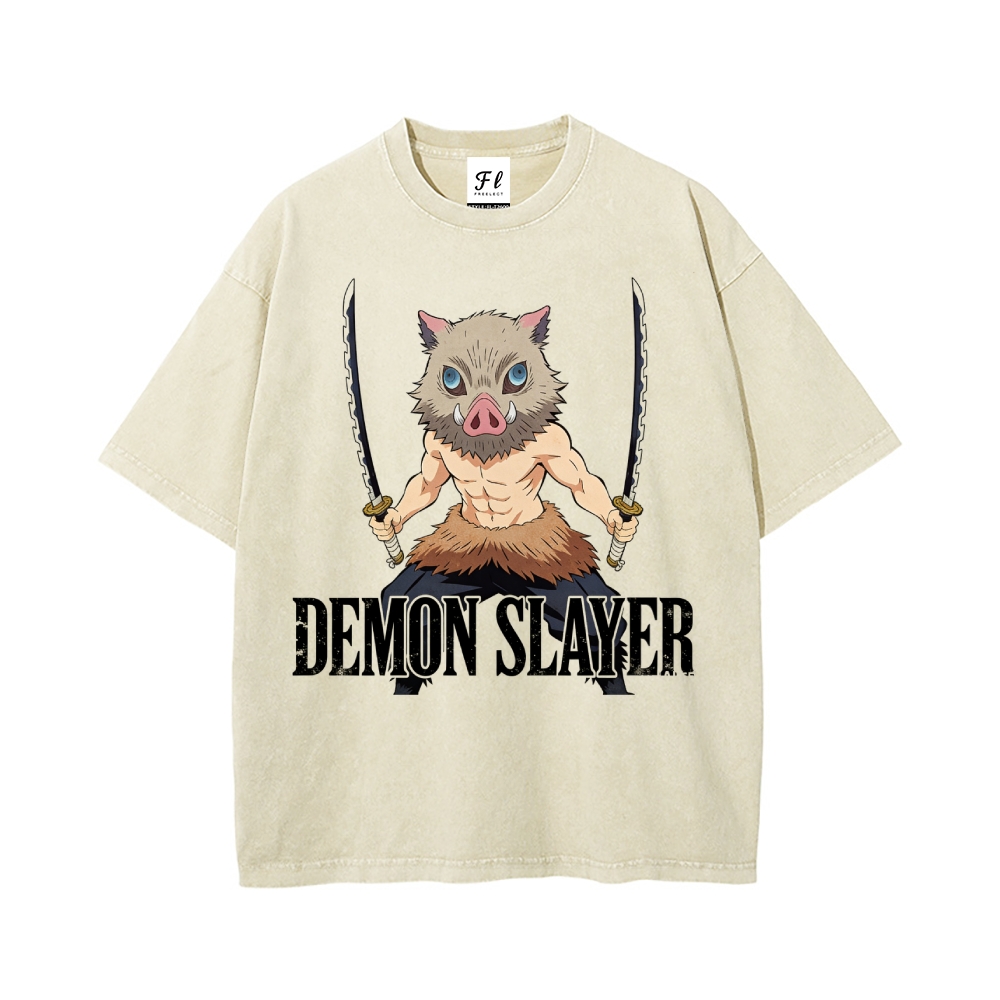 Vintage Oversized T-Shirt Demon Slayer
