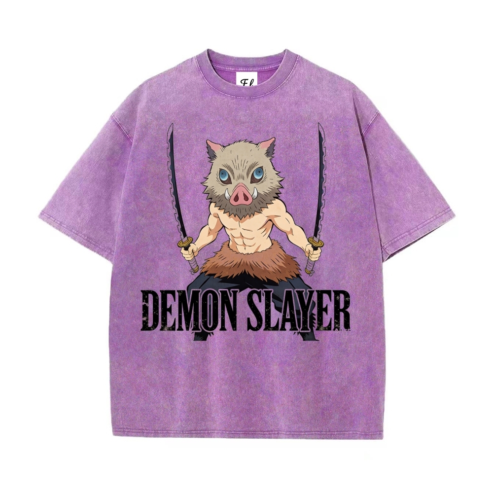 Vintage Oversized T-Shirt Demon Slayer