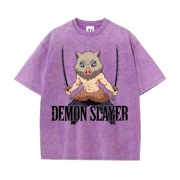 Vintage Oversized T-Shirt Demon Slayer