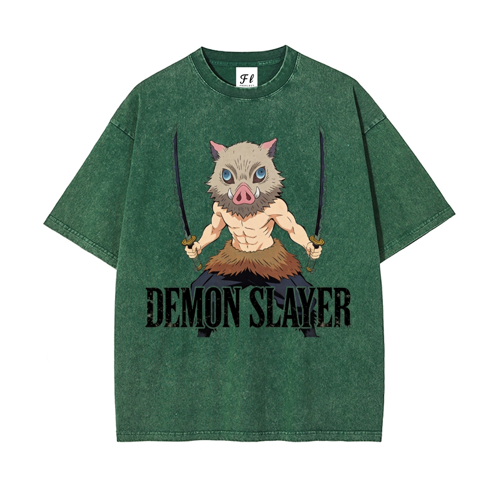 Vintage Oversized T-Shirt Demon Slayer