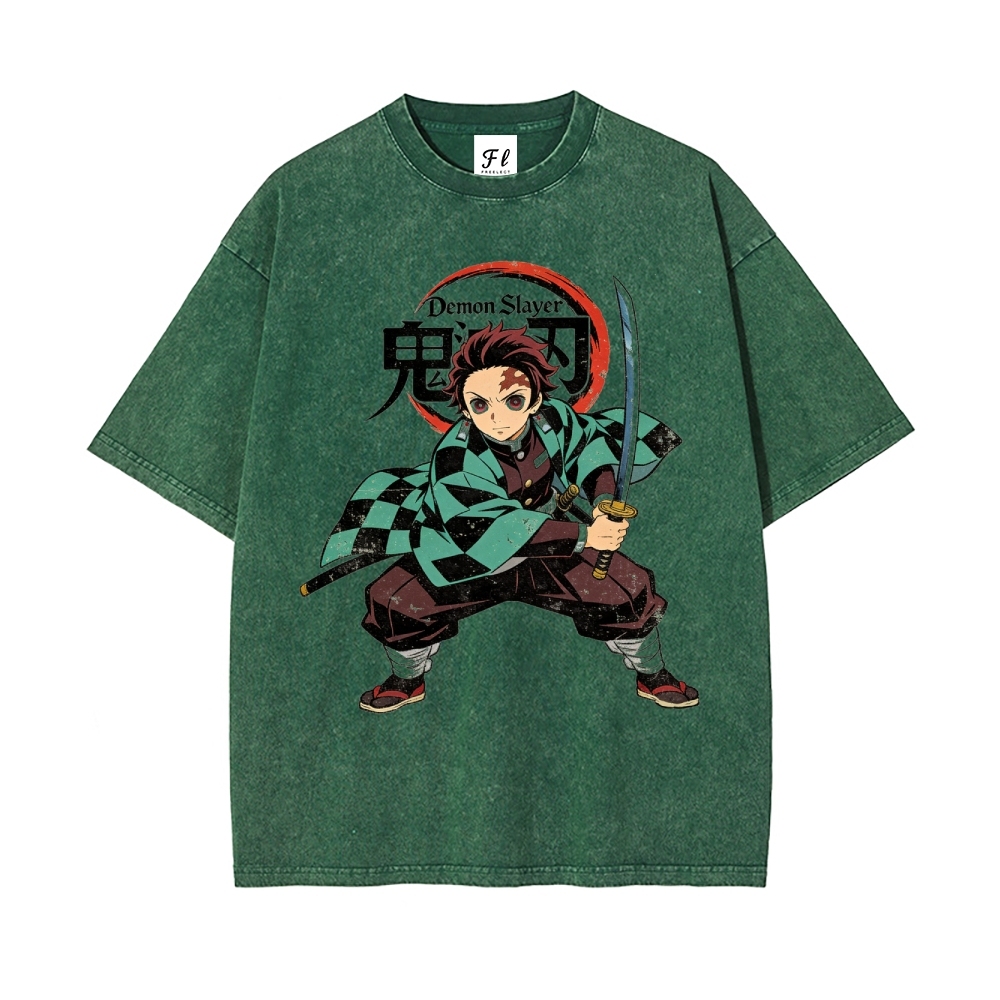 Vintage Oversized T-Shirt Demon Slayer
