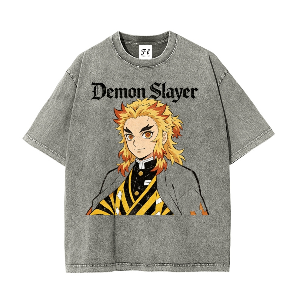 Vintage Oversized T-Shirt Demon Slayer