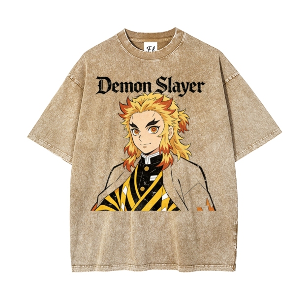 Vintage Oversized T-Shirt Demon Slayer