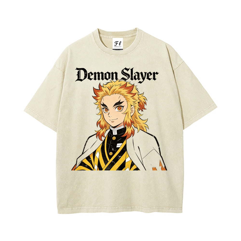 Vintage Oversized T-Shirt Demon Slayer