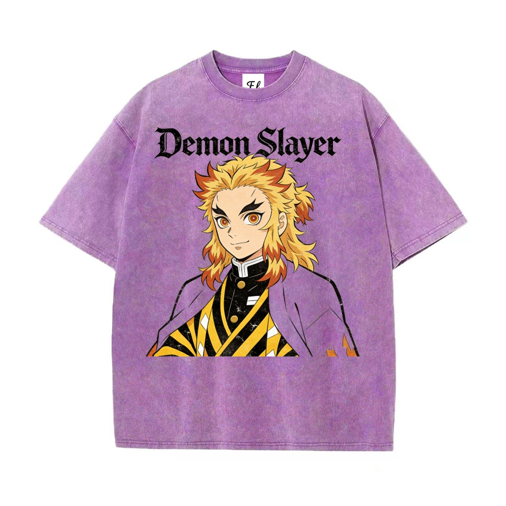 Vintage Oversized T-Shirt Demon Slayer