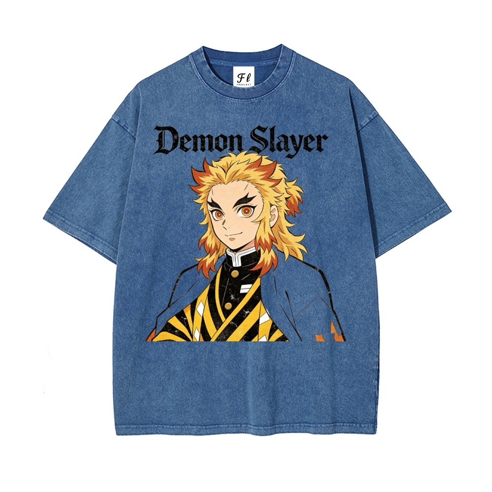 Vintage Oversized T-Shirt Demon Slayer