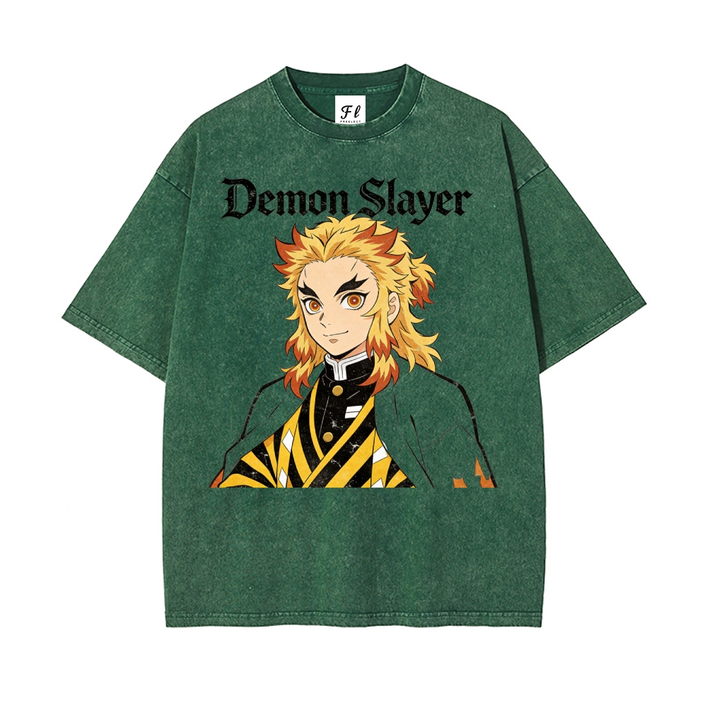 Vintage Oversized T-Shirt Demon Slayer