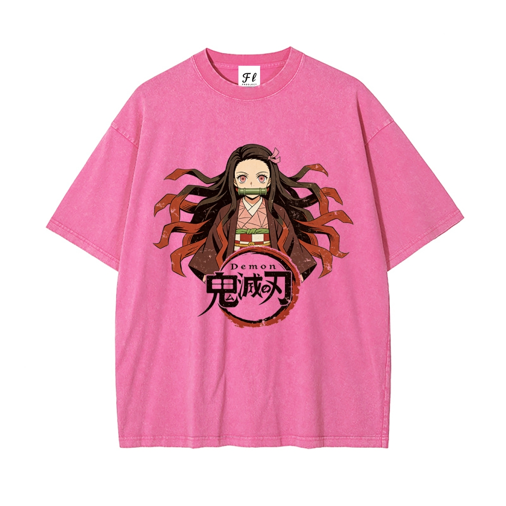 Vintage Oversized T-Shirt Demon Slayer