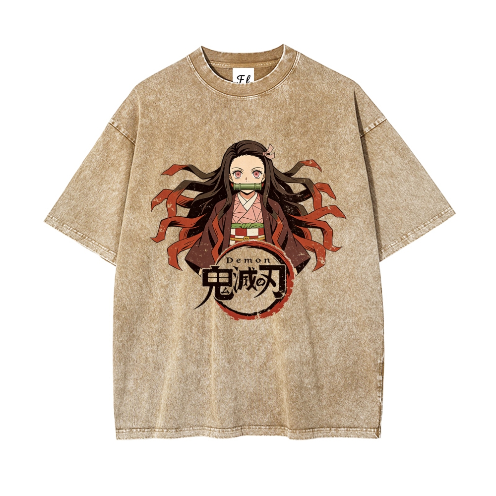 Vintage Oversized T-Shirt Demon Slayer