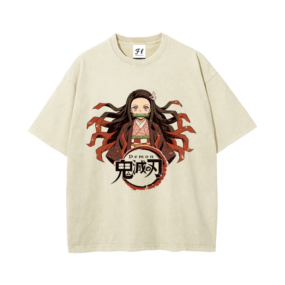 Vintage Oversized T-Shirt Demon Slayer