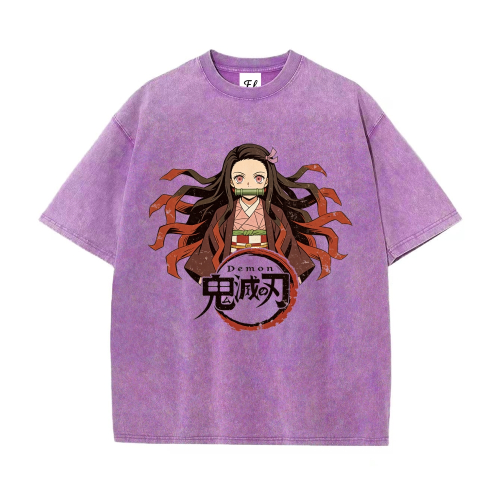 Vintage Oversized T-Shirt Demon Slayer