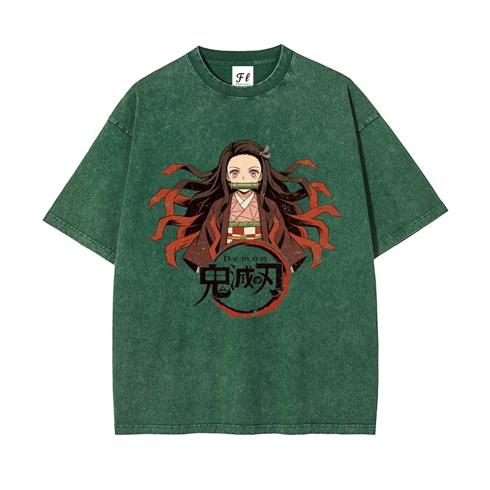 Vintage Oversized T-Shirt Demon Slayer