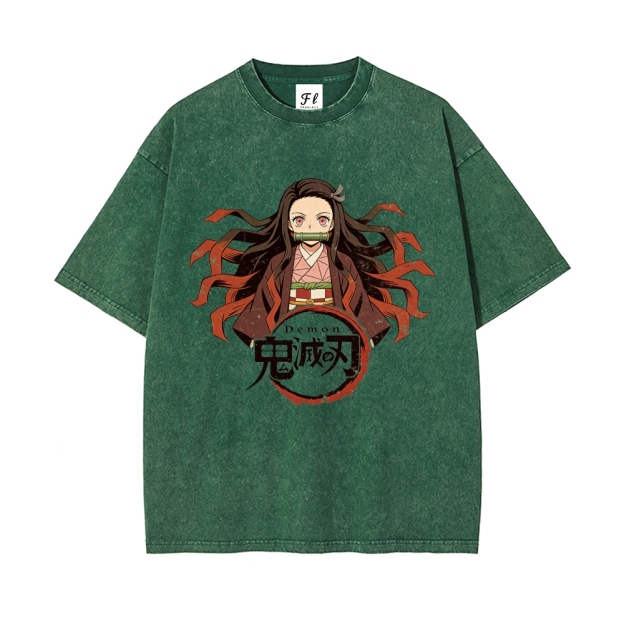 Vintage Oversized T-Shirt Demon Slayer