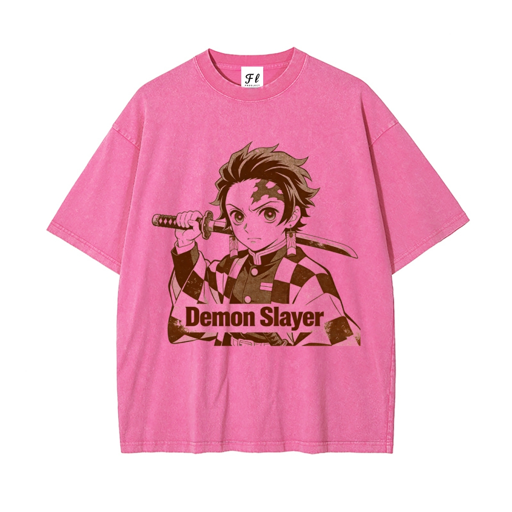Vintage Oversized T-Shirt Demon Slayer