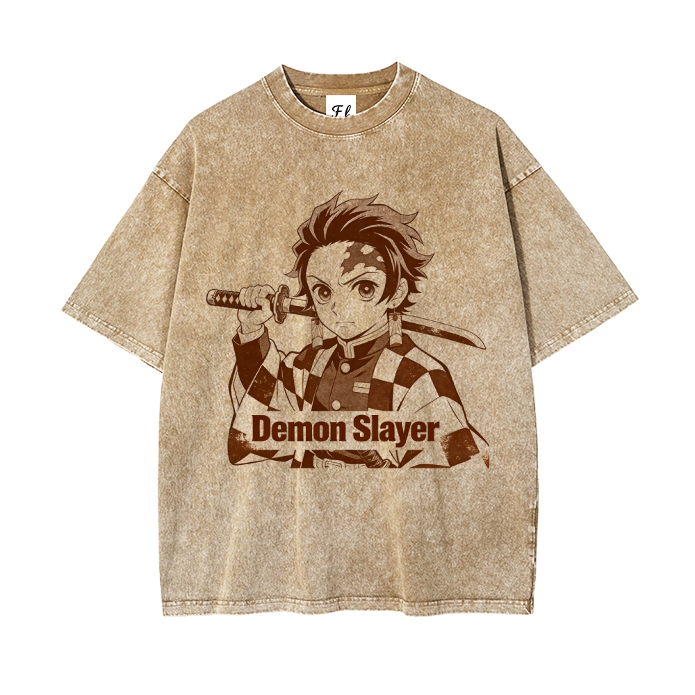 Vintage Oversized T-Shirt Demon Slayer