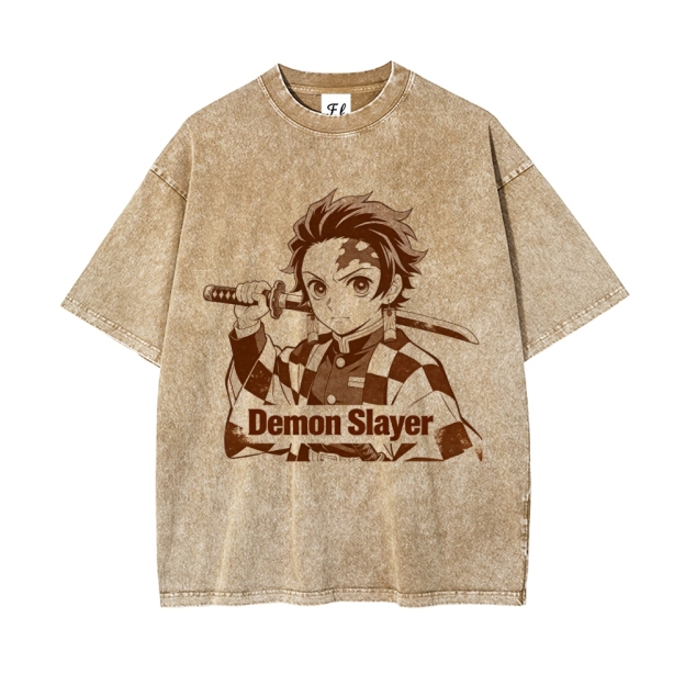 Vintage Oversized T-Shirt Demon Slayer