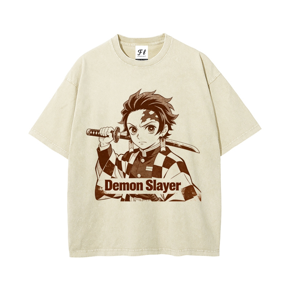 Vintage Oversized T-Shirt Demon Slayer