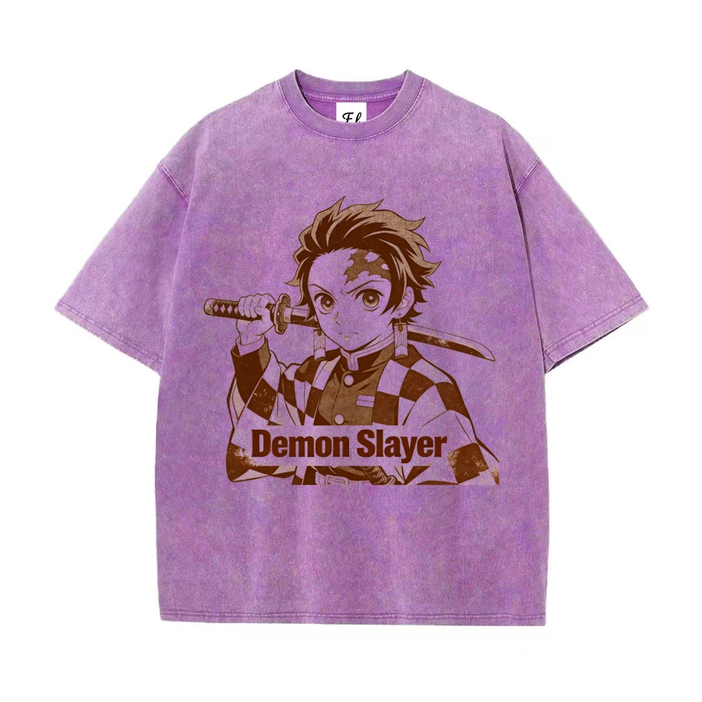Vintage Oversized T-Shirt Demon Slayer