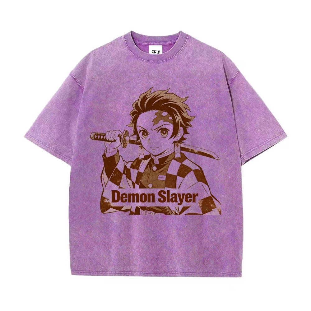 Vintage Oversized T-Shirt Demon Slayer