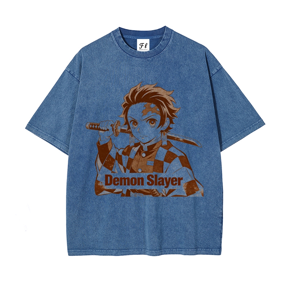 Vintage Oversized T-Shirt Demon Slayer