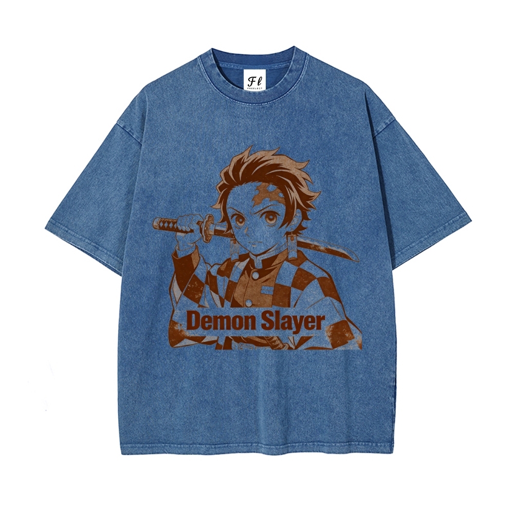 Vintage Oversized T-Shirt Demon Slayer