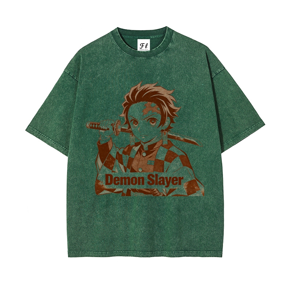 Vintage Oversized T-Shirt Demon Slayer