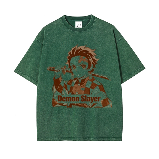 Vintage Oversized T-Shirt Demon Slayer