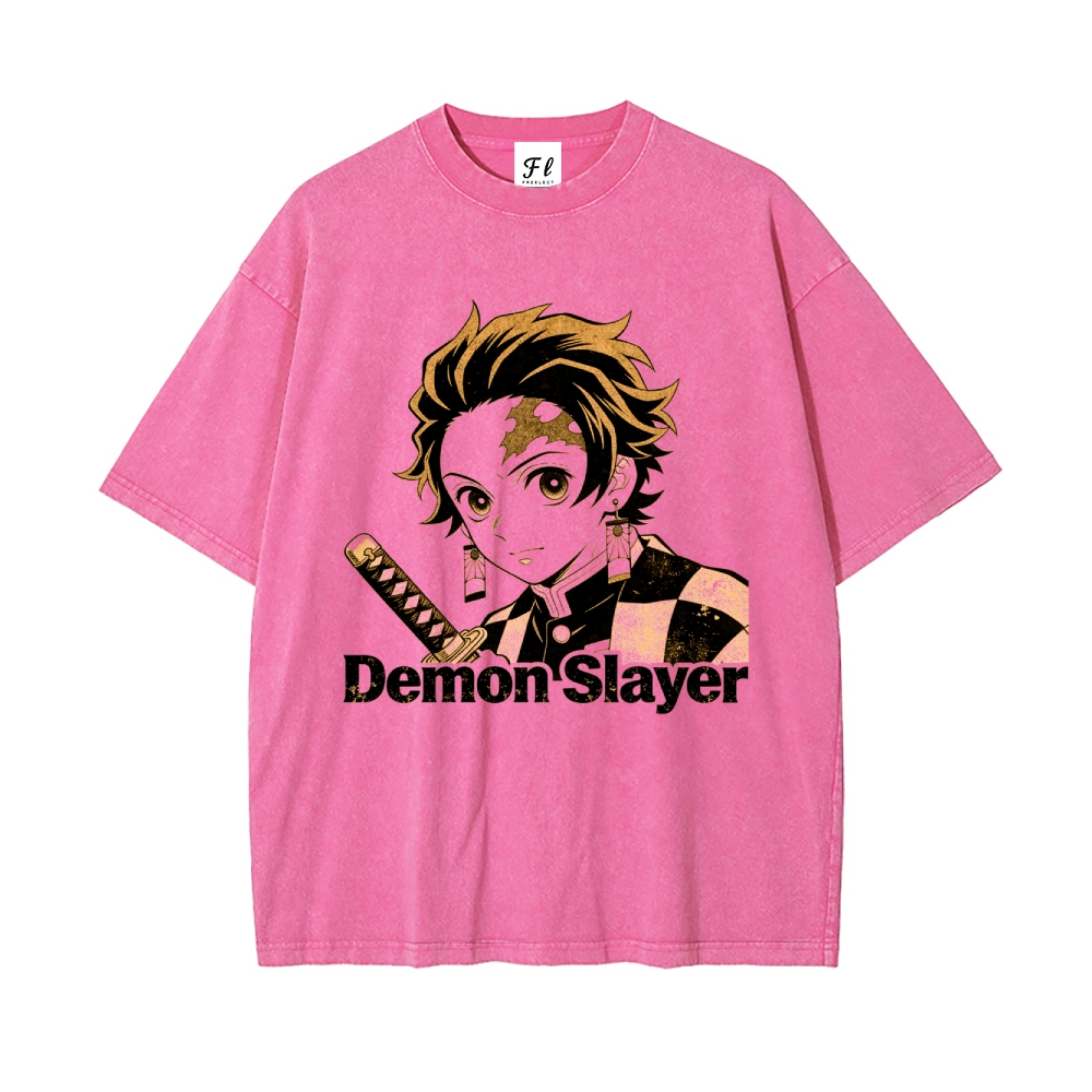 Vintage Oversized T-Shirt Demon Slayer