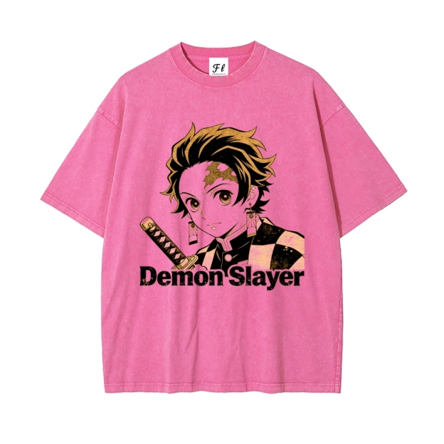 Vintage Oversized T-Shirt Demon Slayer