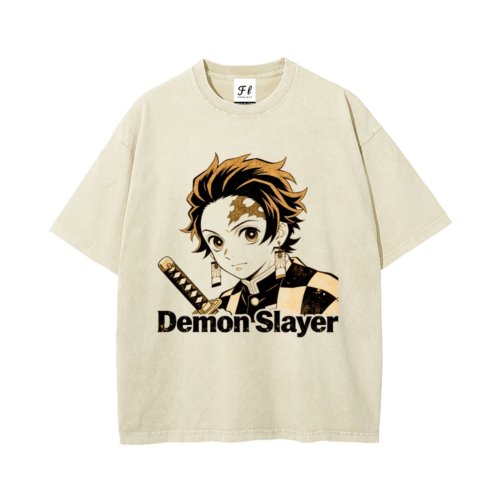 Vintage Oversized T-Shirt Demon Slayer