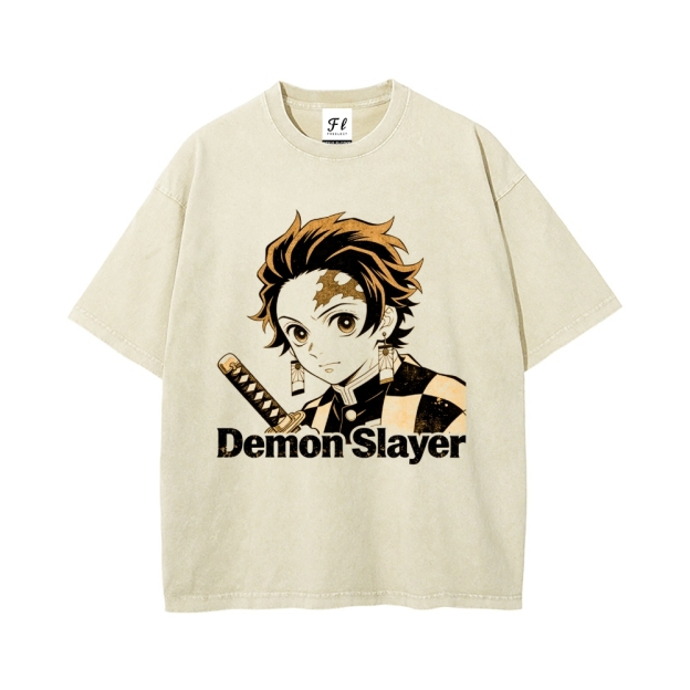 Vintage Oversized T-Shirt Demon Slayer