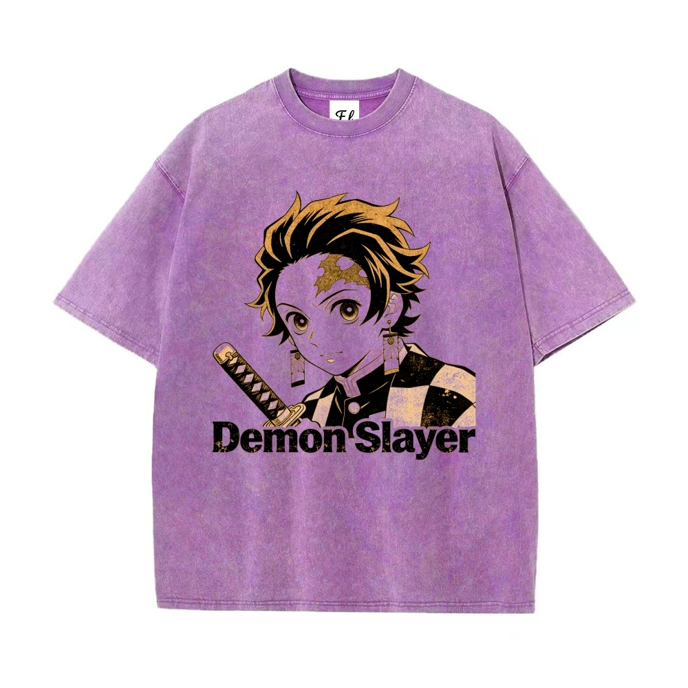 Vintage Oversized T-Shirt Demon Slayer