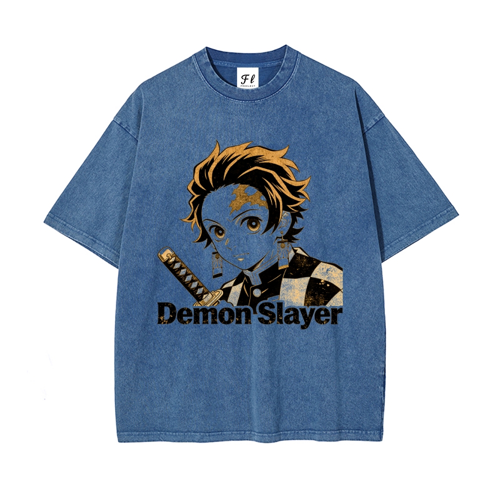 Vintage Oversized T-Shirt Demon Slayer
