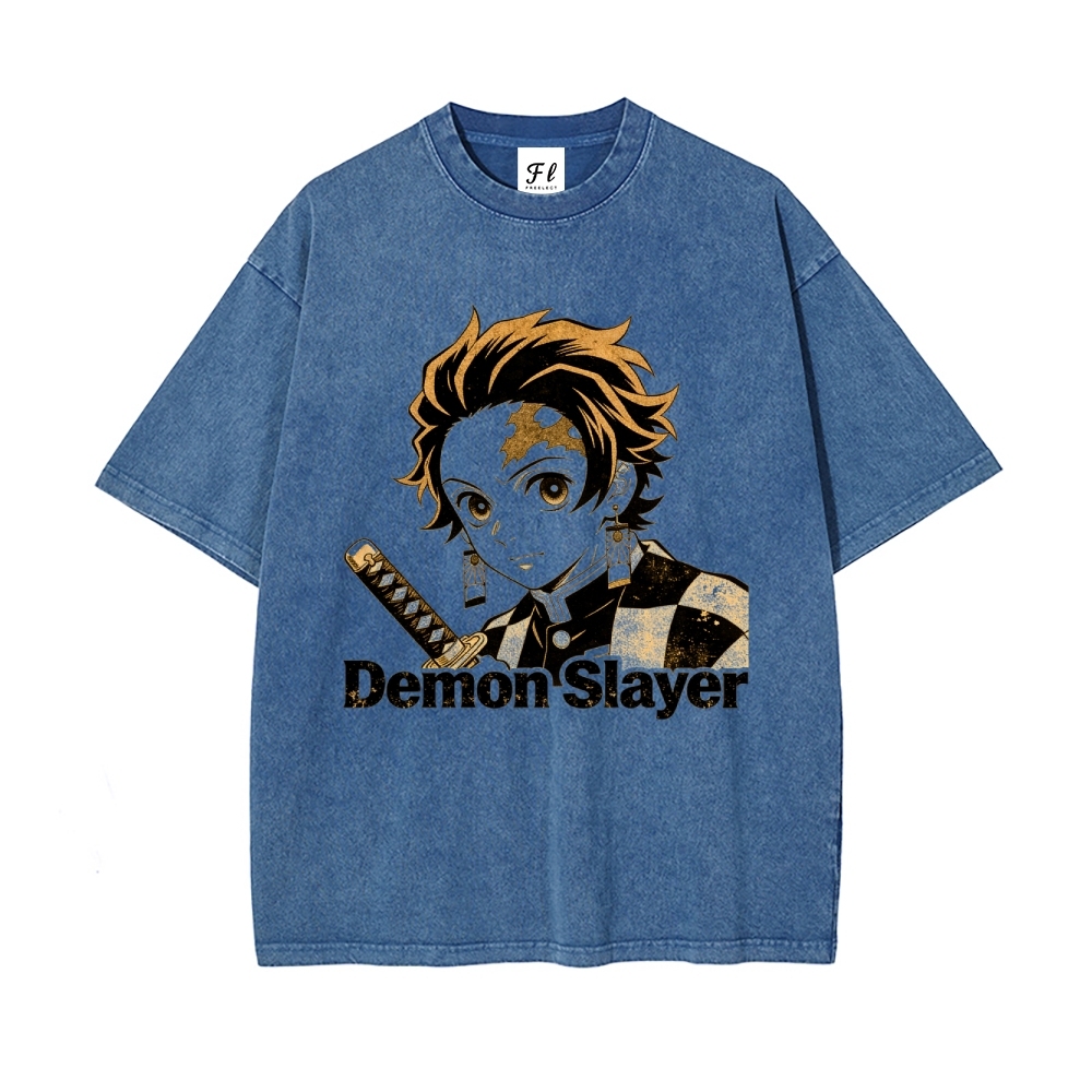 Vintage Oversized T-Shirt Demon Slayer