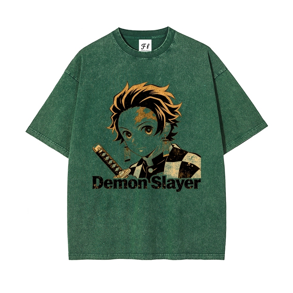 Vintage Oversized T-Shirt Demon Slayer