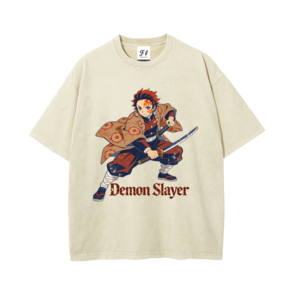 Vintage Oversized T-Shirt Demon Slayer