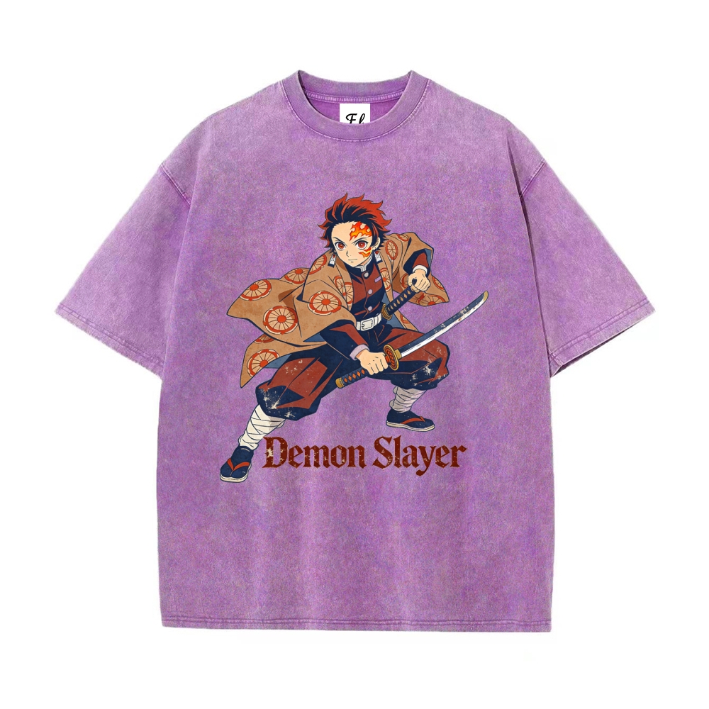 Vintage Oversized T-Shirt Demon Slayer